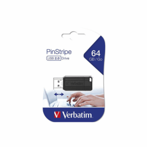 FLASH MEMORY VERBATIM PIN STRIPE 64GB