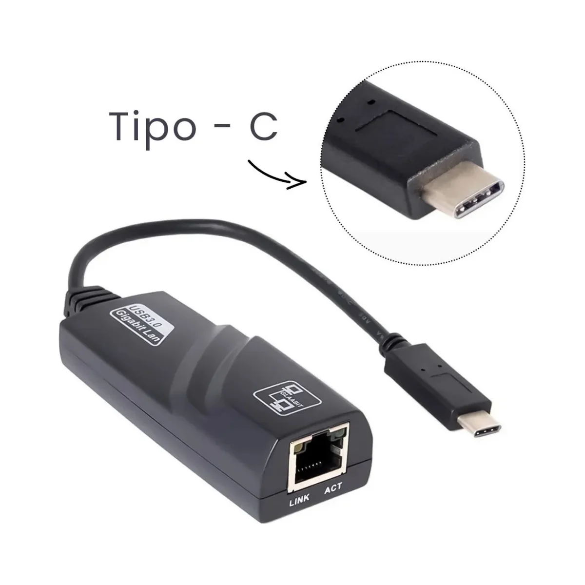 ADAPTADOR TIPO C ETHERNET - Imagen 2