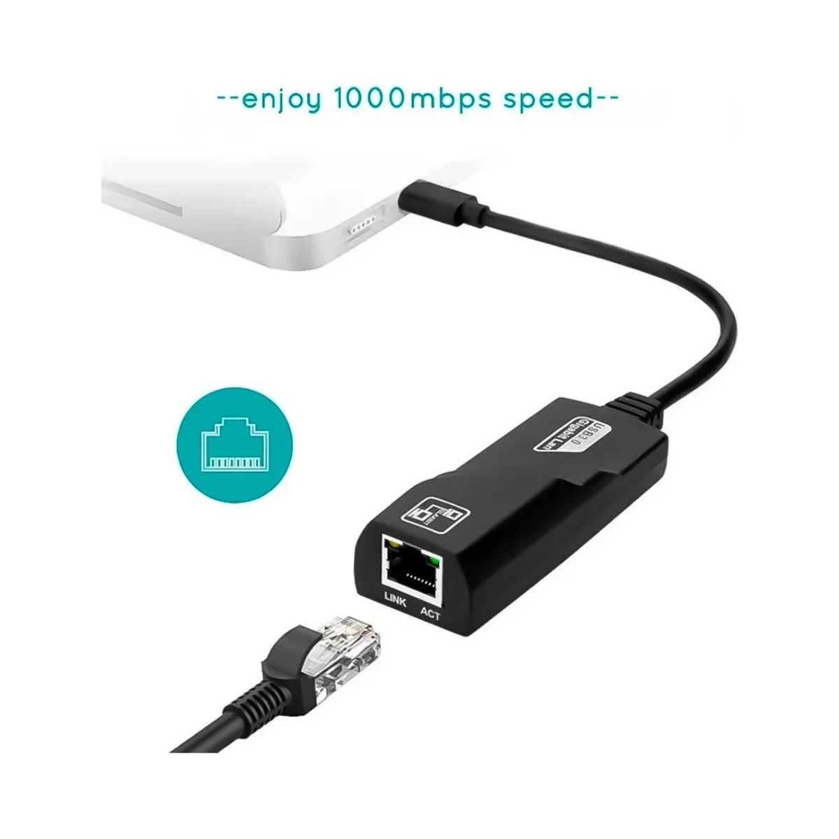 ADAPTADOR TIPO C ETHERNET - Imagen 3