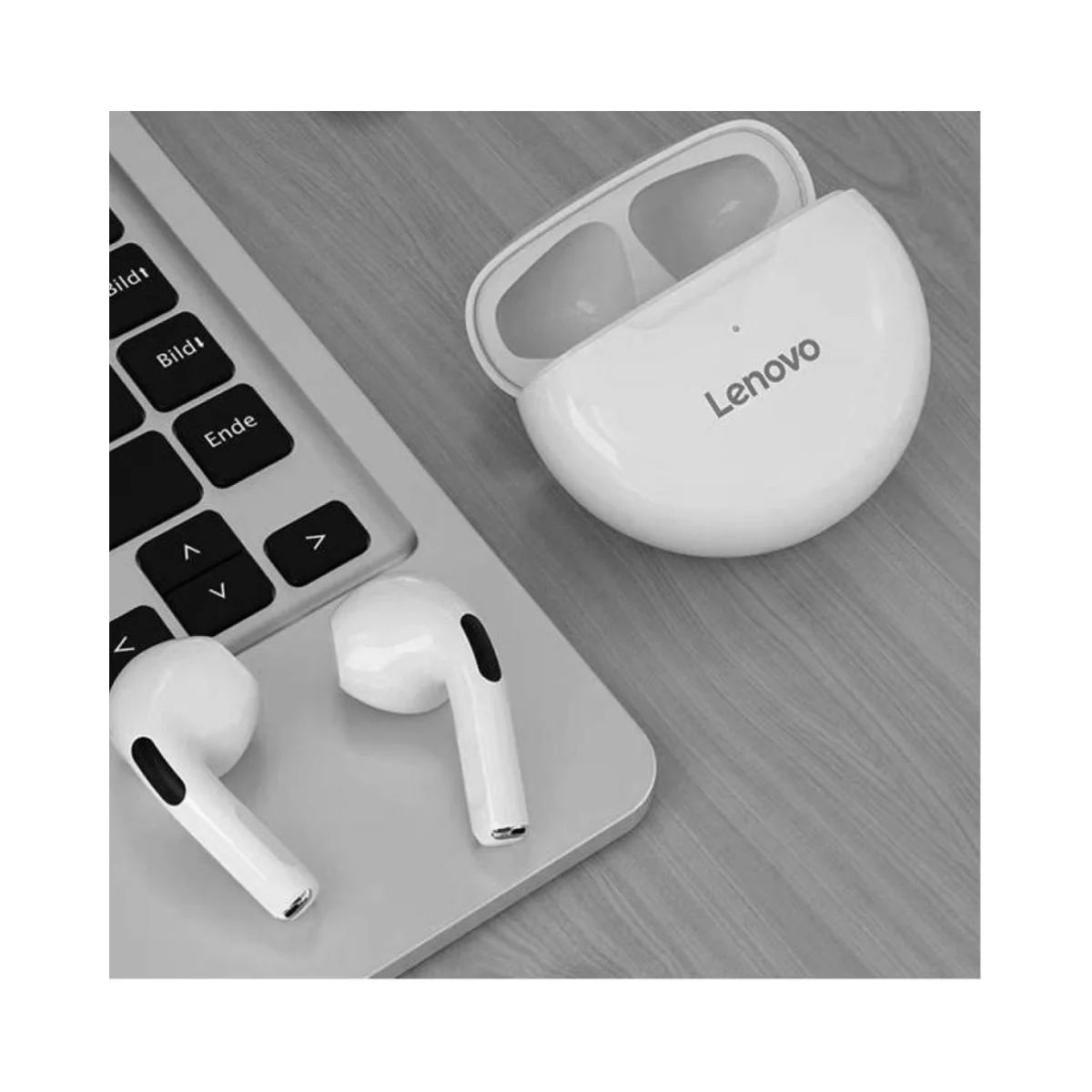 AUDIFONOS BLUETOOTH THINKPLUS HT38 BLANCO LENOVO - Imagen 2