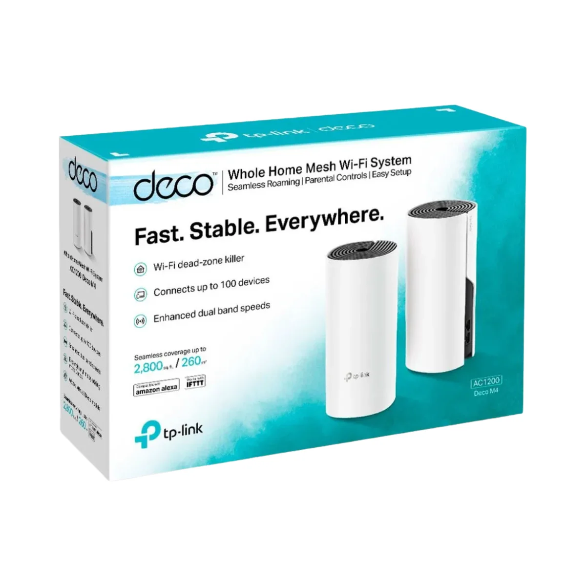 SISTEMA WIFI DECO AC1200 WHOLE HOME MESH 2 PACK DECO M4 (2-PACK) TP-LINK - Imagen 2
