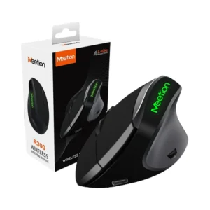 Meetion MT-R390 Mouse Vertical Ergonómico Inalámbrico 2.4GHz Negro