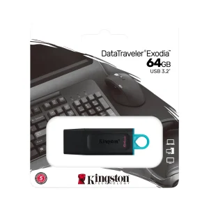 Memoria USB 64GB Kingston FLASH USB 3.2 - Almacenamiento para PC y Laptop