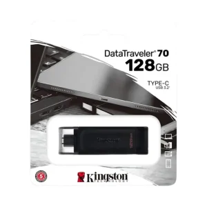 Kingston FLASH Memoria USB 128GB USB-C 3.2 - Almacenamiento Rápido y Portátil para Laptop y Computadoras