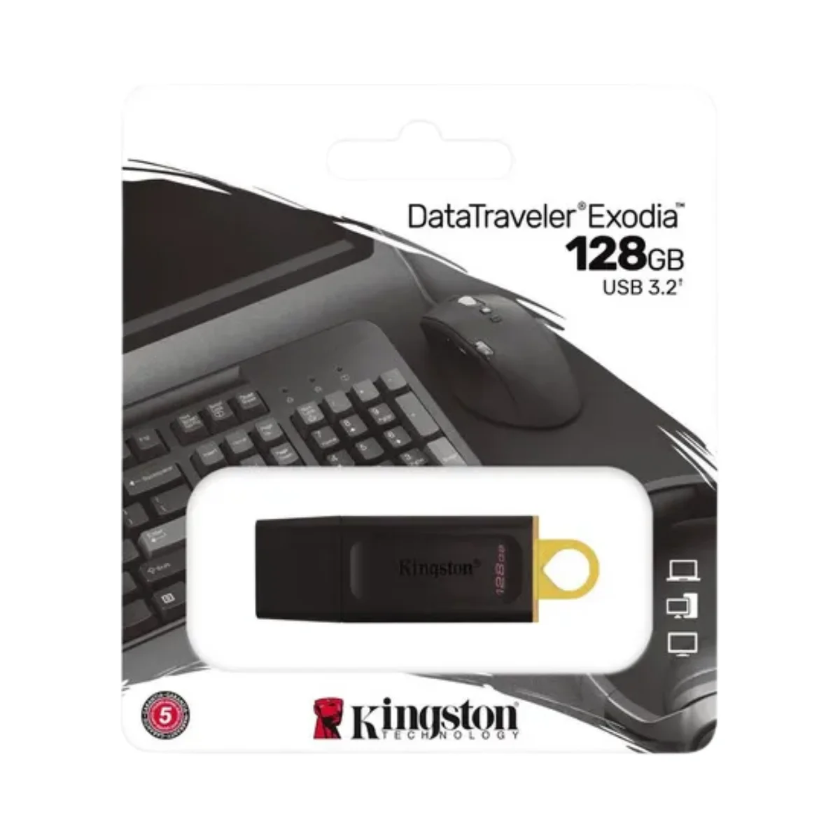 Kingston Flash Memory 128GB USB 3.2 - Pendrive Alta Velocidad