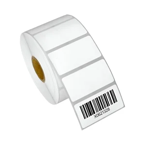 Rollo de Papel de Etiqueta Blanca Nitron para Impresoras de Código de Barras