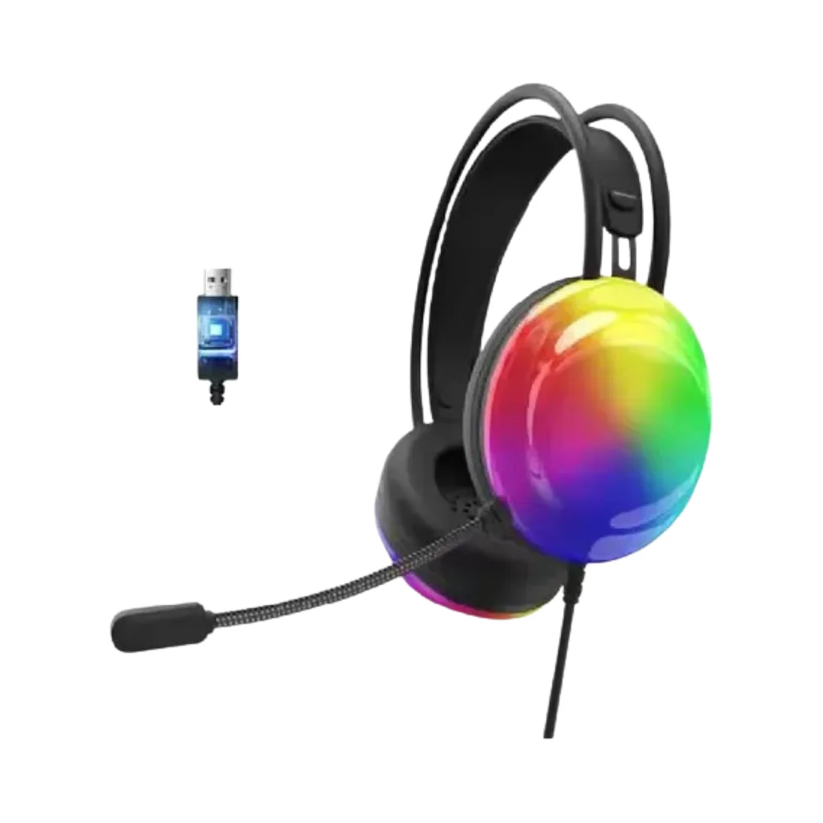 Audífonos Lenovo ThinkPlus G30B RGB Diadema Gaming con Micrófono - Negro