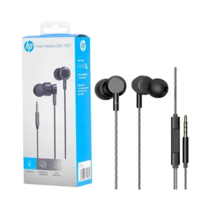 Audífonos HP DHE-7001 Negro con Micrófono y Control Volumen Jack 3.5mm