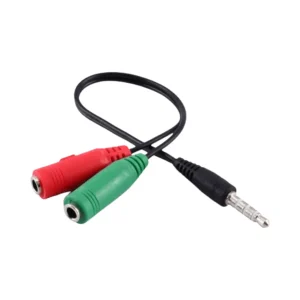 Divisor Audio 3.5mm Nitron a Auricular y Micrófono (TRRS a Dual TRS)