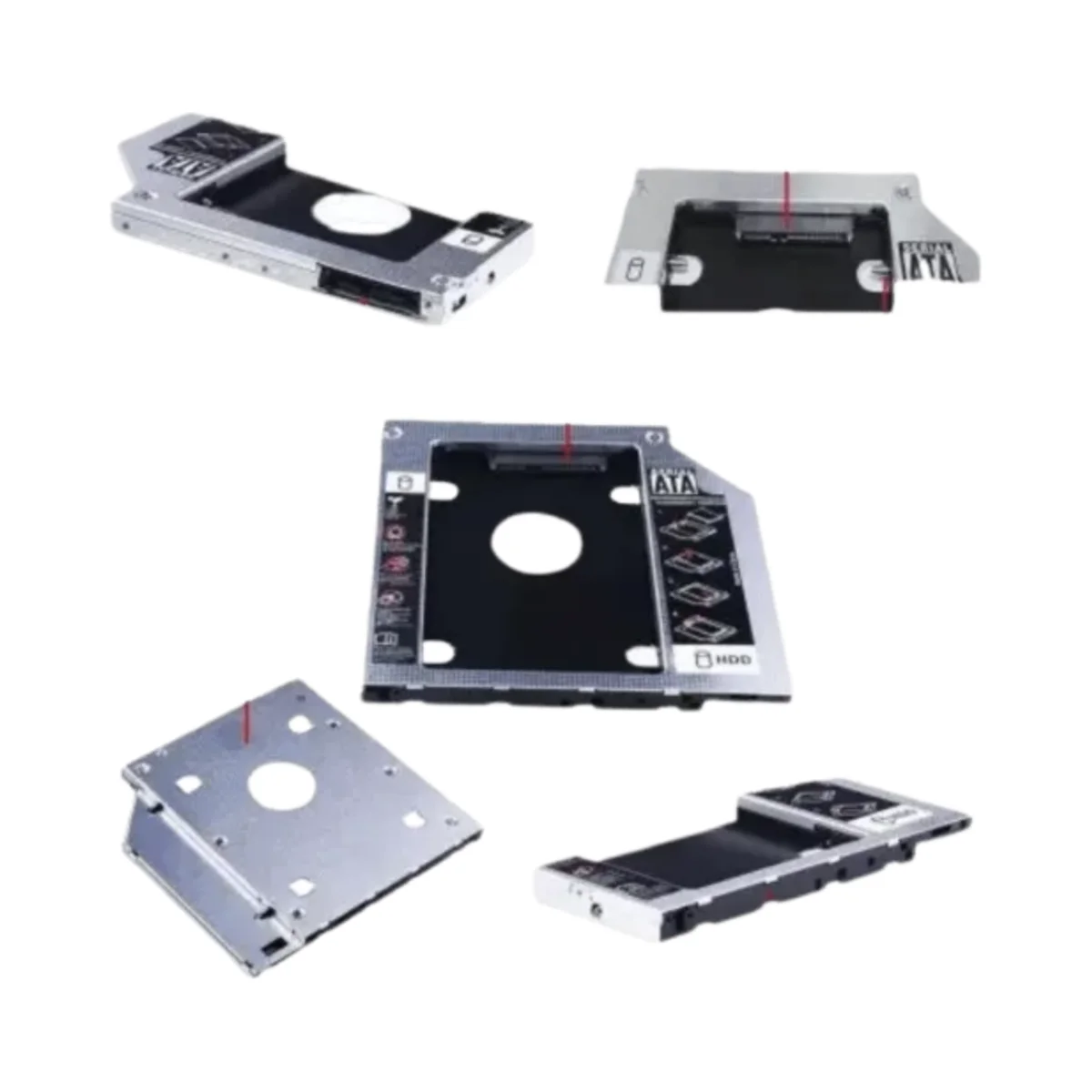 Nitron Caddy 9.5 mm Segundo Disco HDD/SSD 2.5" SATA Bahía Óptica - Imagen 4