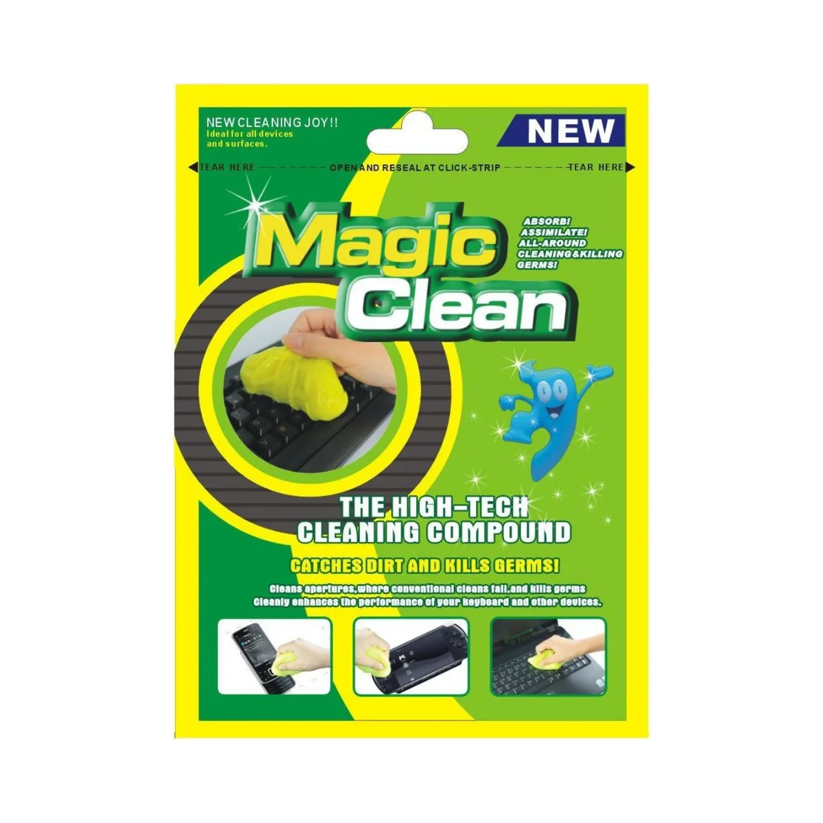Nitron Goma Super Clean Teclado - Gel Limpiador Reutilizable Oficina