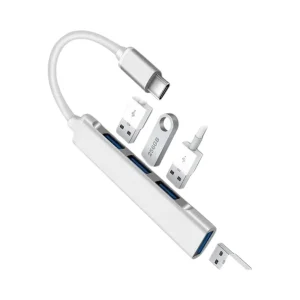 Hub Nitron 4 Puertos USB Entrada Tipo C - Expansor Conectividad Laptop