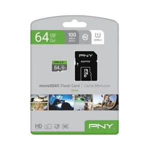 PNY Micro SD 64GB U1 UHS-I Clase 10 microSDXC (P-SDUX64U185GW)