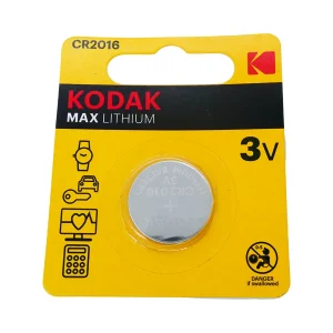 Pila Litio CR2016 Kodak 3V - Batería Botón para Reloj y Llave