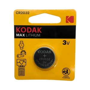 Pila de litio CR2032 Kodak – Batería de botón 3V para controles remotos, relojes, AirTag y más