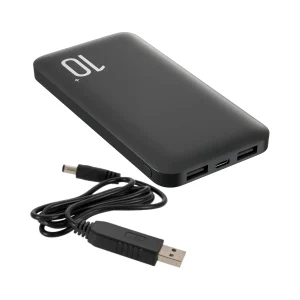 Powerbank Ebasix 10000mAh 5V + Cable Incluido - Batería Externa Portátil