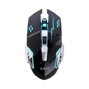 Mouse Gamer Ovi MO-513W Negro LED Ergonómico USB