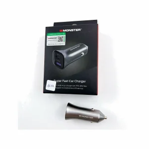 Cargador Auto Monster RA381/1A1C para Celulares - Carga Eficiente en Movimiento